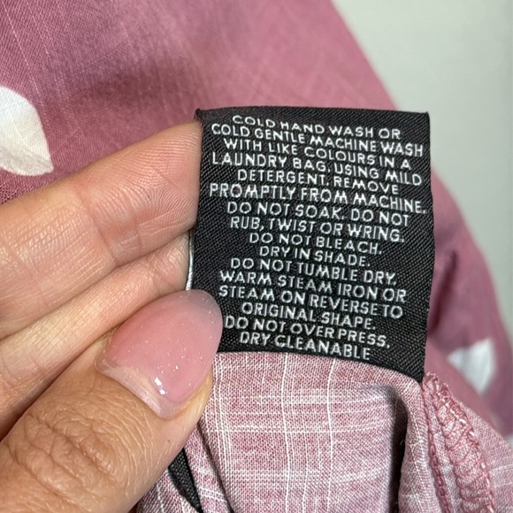 Mister Zimi Pink and White Polka Dot Midi Dress Size 14 - Picture 5 of 7